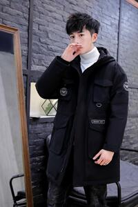 2021羽绒服男中长款连帽工装长款外套白鸭绒 BLLZ-YR989-P140图片