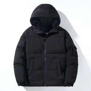 冬新品加厚连帽羽绒服男士短款青年白鸭绒保暖休闲外套 YR7053图片