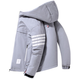 四条杠自带流量2021冬季加厚连帽羽绒服男士短款青年YR7051-P130，男装羽绒服，星座1410（原1902A）