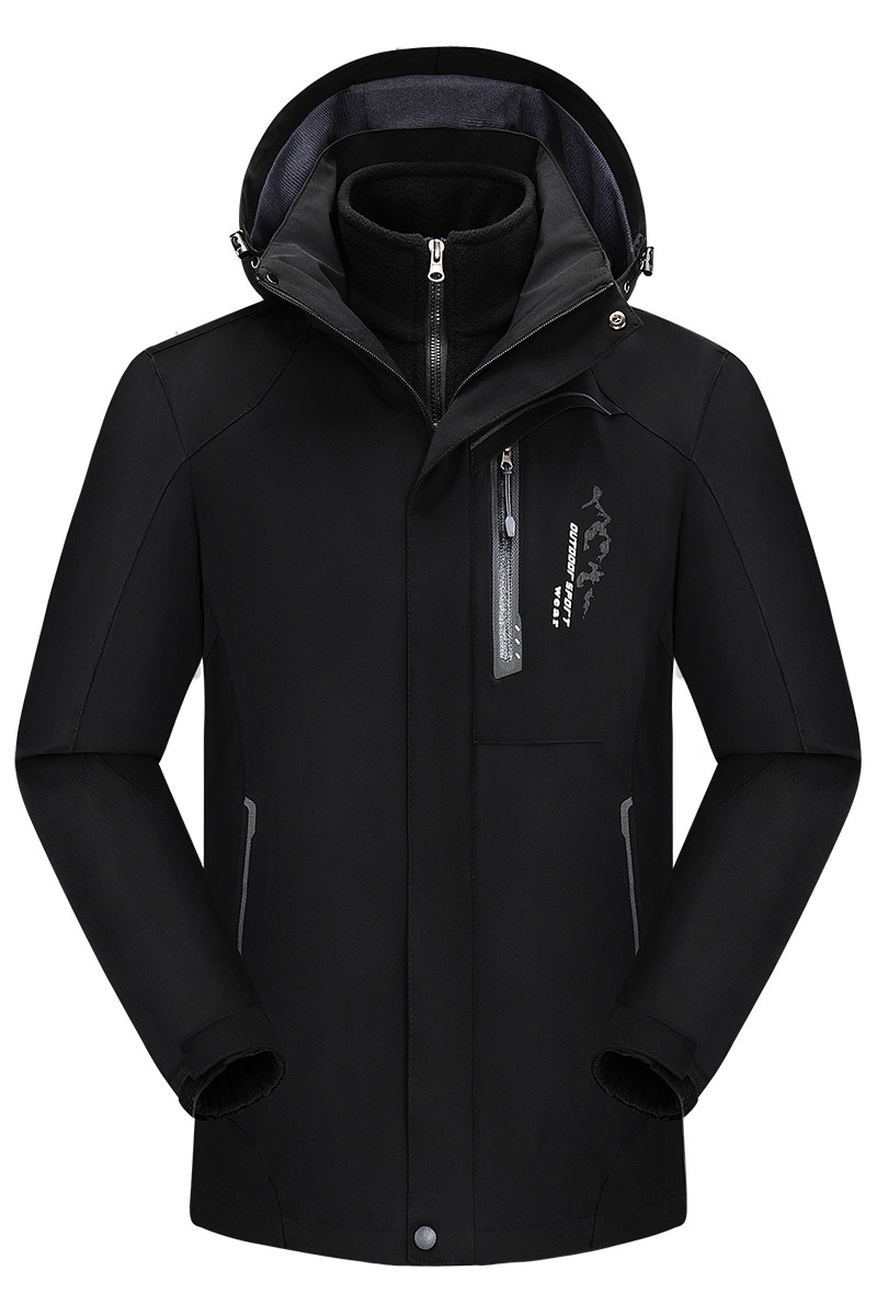 秋冬男女款夹克户外三合一冲锋衣可拆卸两件套登山服CF899-1P100,男装夹克,星座1410（原1902A）