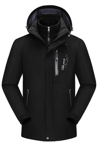 秋冬男女款夹克户外三合一冲锋衣可拆卸两件套登山服 CF899-1P100图片