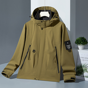 春秋户外冲锋衣男女款登山服网眼情侣单层风衣夹克男 JK9909-1P75图片