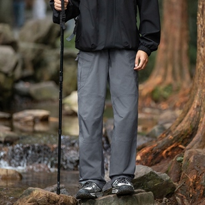 春秋季防泼水长裤宽松休闲直筒长裤高街高品质机能冲锋裤K2503P45图片