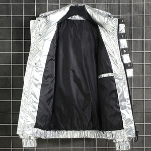 亮面羽绒服男2020青少年学生加厚保暖白鸭绒短款外套 YR9831-P120图片