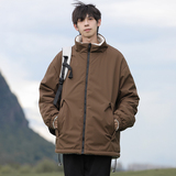 新款冬季双面穿羊羔绒棉衣情侣韩系oversize潮棉服外套MY2477P80，男装棉衣，星座1410（原1902A）