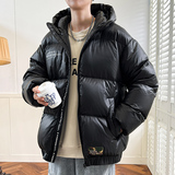 羽绒服男冬加厚保暖连帽短款面包服新标90白鸭绒外套YR2307P140，男装羽绒服，星座1410（原1902A）
