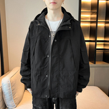 男士防水夹克冲锋衣外套春秋青少年情侣女登山户外工装夹克J51P50，男装夹克，星座1410（原1902A）