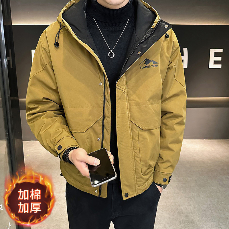 秋季男士工装夹克外套加绒休闲运动夹克外套男士棉衣MY1091P115,男装夹克,星座1410（原1902A）