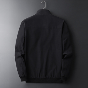 秋冬季大码夹克中老年人运动风衣户外商务休闲棒球服男 JK1236P50图片