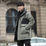 2021冬连帽羽绒服短款青年潮流保暖白鸭绒男士外套YR9858，男装羽绒服，星座1410（原1902A）