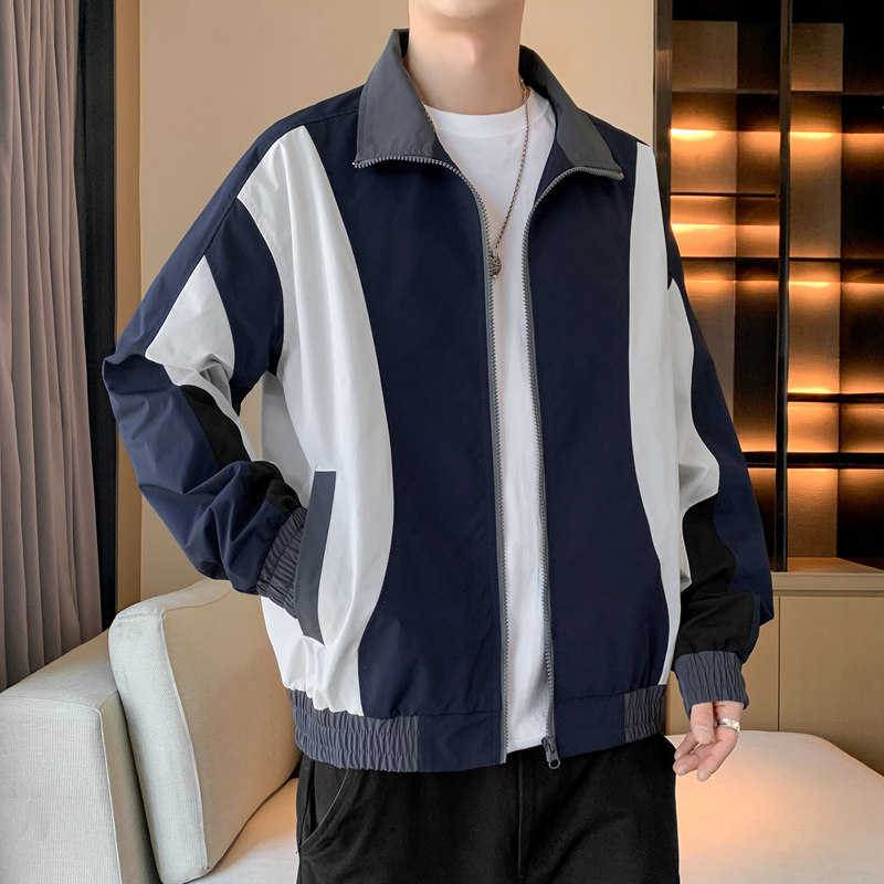 男士防水夹克春秋季宽松情侣立领工装防泼水男夹克JK1571P68,男装夹克,星座1410（原1902A）