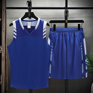 速干篮球服无袖背心训练服夏季运动套装男士速干篮球服 TZ1921P35图片