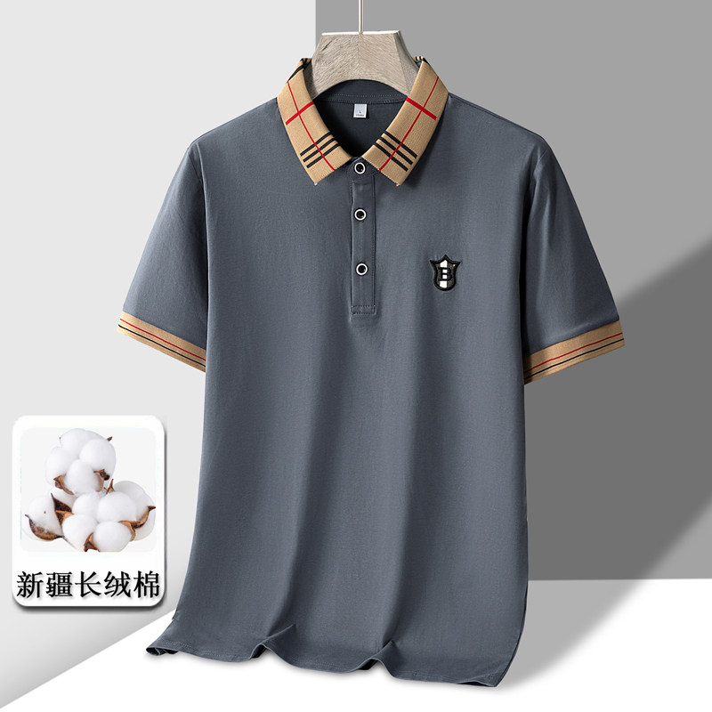 夏季新款男士短袖POLO衫百搭休闲纯棉冰瓷棉冰感翻领T恤PL199P30,男装Polo衫,星座1410（原1902A）
