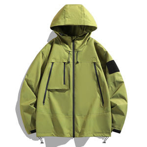 春秋户外运动冲锋衣薄男女情侣防水防风滑雪登山服工装夹克J91P32图片