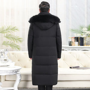 中长款大毛领羽绒服情侣连帽工装羽绒大衣大码外套 YR098-1P150图片