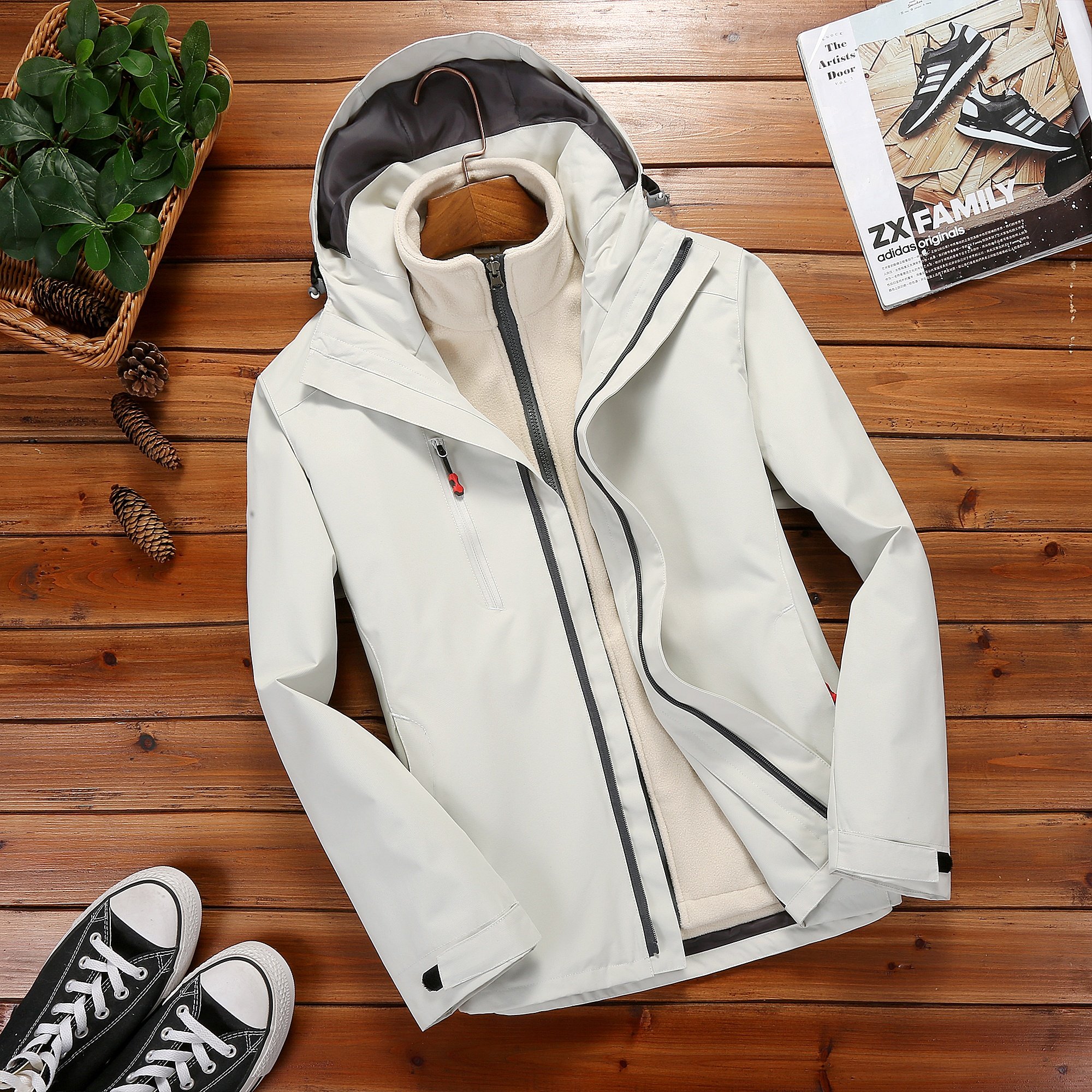 冲锋衣秋冬季三合一防水防风男女同款户外登山露营服CF1921P120,男装夹克,星座1410（原1902A）
