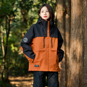 秋冬男女款夹克户外三合一冲锋衣可拆卸两件套登山服 CF2327P120图片