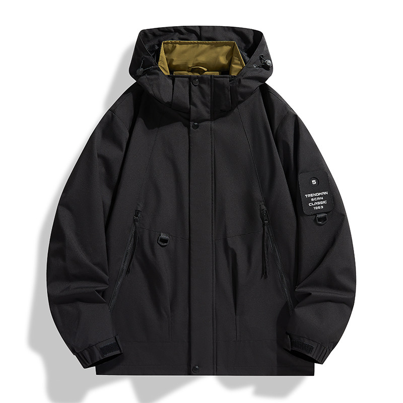 M-8XL春秋户外冲锋衣男女登山服情侣大码风衣夹克男JK9909-1P75,男装夹克,星座1410（原1902A）