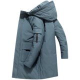 2021冬季新款保暖中长款羽绒服户外抗寒时尚男装外套潮YR2020，男装羽绒服，星座1410（原1902A）