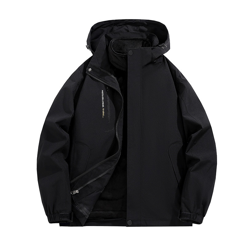秋冬男女款夹克户外三合一冲锋衣可拆卸两件套登山服CF882098P90,男装夹克,星座1410（原1902A）
