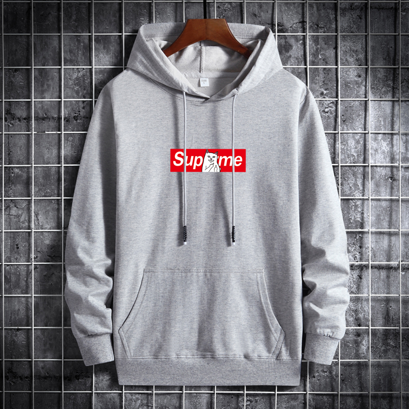 Men's hooded Korean hip hop sports coat Hong Kong style casual top fashion cheap cat