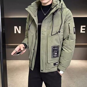 2025冬季新款羽绒服男休闲连帽羽绒服高品质潮羽绒服 YR25203P160图片