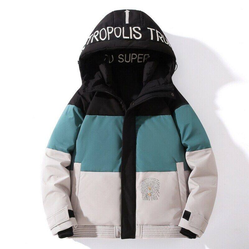 羽绒服男女同款短款加厚冬新款连帽外套户外情侣工装YR9801P100,男装羽绒服,星座1410（原1902A）