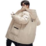 2021冬季情潮白鸭绒流羽绒服加厚休闲抗寒男女情侣羽绒服YR059，男装羽绒服，星座1410（原1902A）