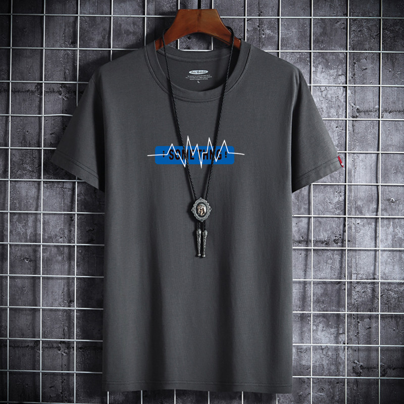 夏季男士短袖t恤潮流青春宽松纯棉衣服新款男装DT2044-心跳-P15,男装T恤,星座1410（原1902A）
