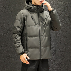 2021新款冬韩版ins连帽宽松加厚户外防寒羽绒服外套男 YR1897P70图片