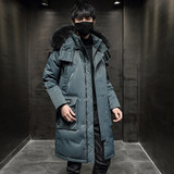 冬季外套男潮流加厚中长款大毛领户外青年男士羽绒服YR896P120，男装羽绒服，星座1410（原1902A）