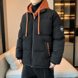 秋冬金砖格假两件连帽棉衣情侣款加厚棉袄男女棉服外套MY778P75，男装棉衣，星座1410（原1902A）
