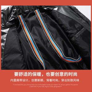 2024新款羽绒服男短款冬保暖外套青年立领大码男士大衣YR1393P100图片