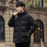 中老年羽绒服男短款连帽外套冬季保暖上衣白鸭绒爸爸装YR6808P120，男装羽绒服，星座1902A（原星座1216）