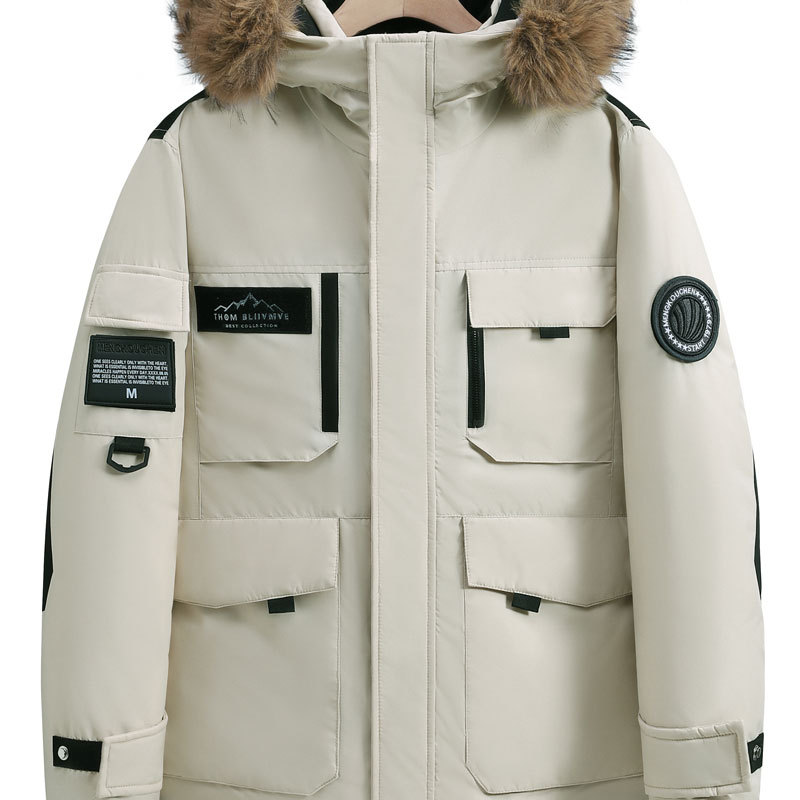 冬889羽绒服跨境205光版可压花青少年户外防寒大衣外套YR986P120，男装羽绒服，星座1410（原1902A）