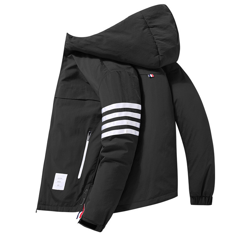 四条杠自带流量2021冬季加厚连帽羽绒服男士短款青年YR7051-P130,男装羽绒服,星座1410（原1902A）