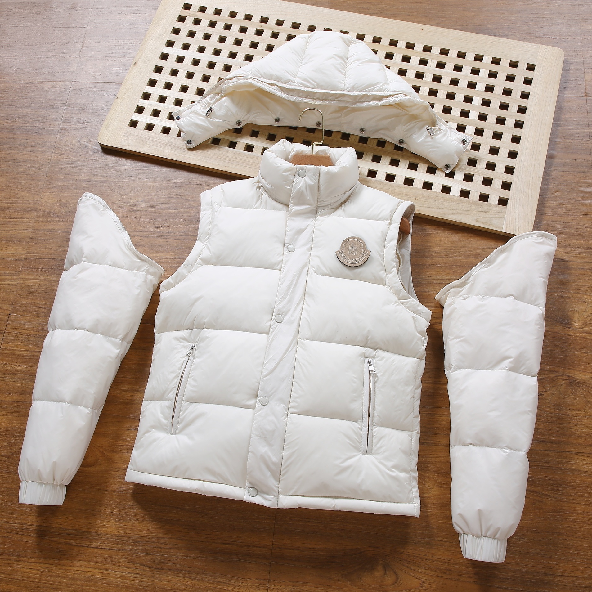 M-5XL 男女可拆卸帽子潮情侣0620白鸭绒外套高端羽绒服YR9838P140