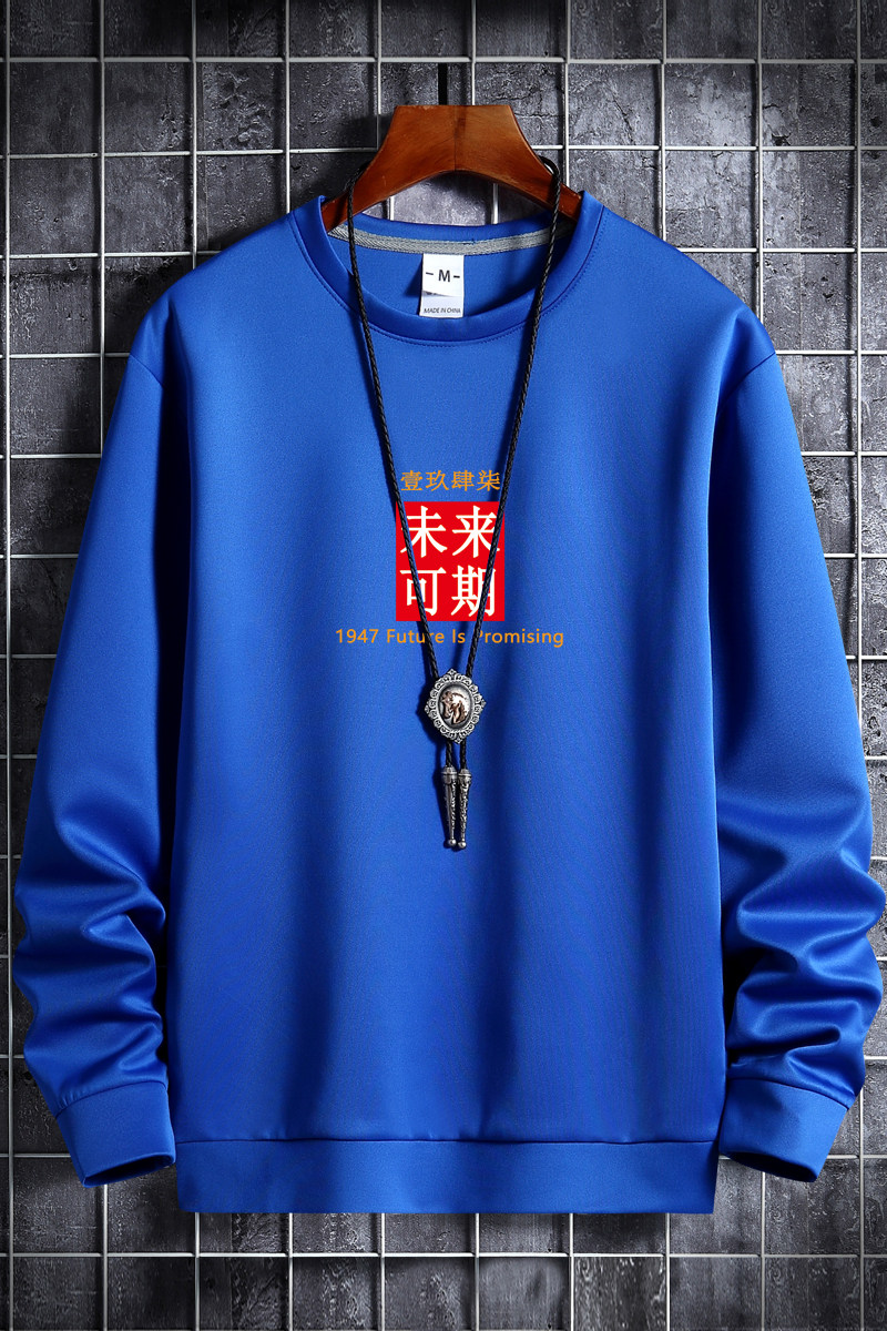 秋卫衣男圆领韩版嘻哈运动外套ins港风休闲衣WY9027-未来可期-P25,男装卫衣,星座1410（原1902A）