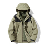 秋冬男女款夹克户外三合一冲锋衣可拆卸两件套登山服CF968P110，男装夹克，星座1410（原1902A）