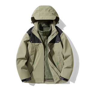 秋冬男女款夹克户外三合一冲锋衣可拆卸两件套登山服 CF968P110图片