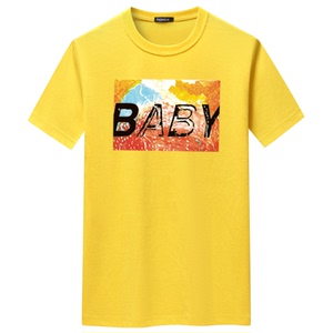 夏季男士短袖t恤青春宽松CVC60%棉新款男装DT3273-BABY-P15图片