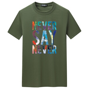 夏季男短袖t恤潮流宽松CVC60%棉衣服新款男装DT3295-星空SAY-P15图片