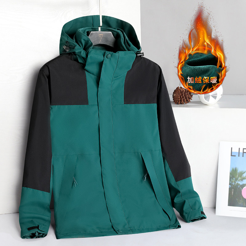秋冬男女夹克户外三合一情侣冲锋衣可拆卸两件套登山服CF2308P100,男装夹克,星座1410（原1902A）