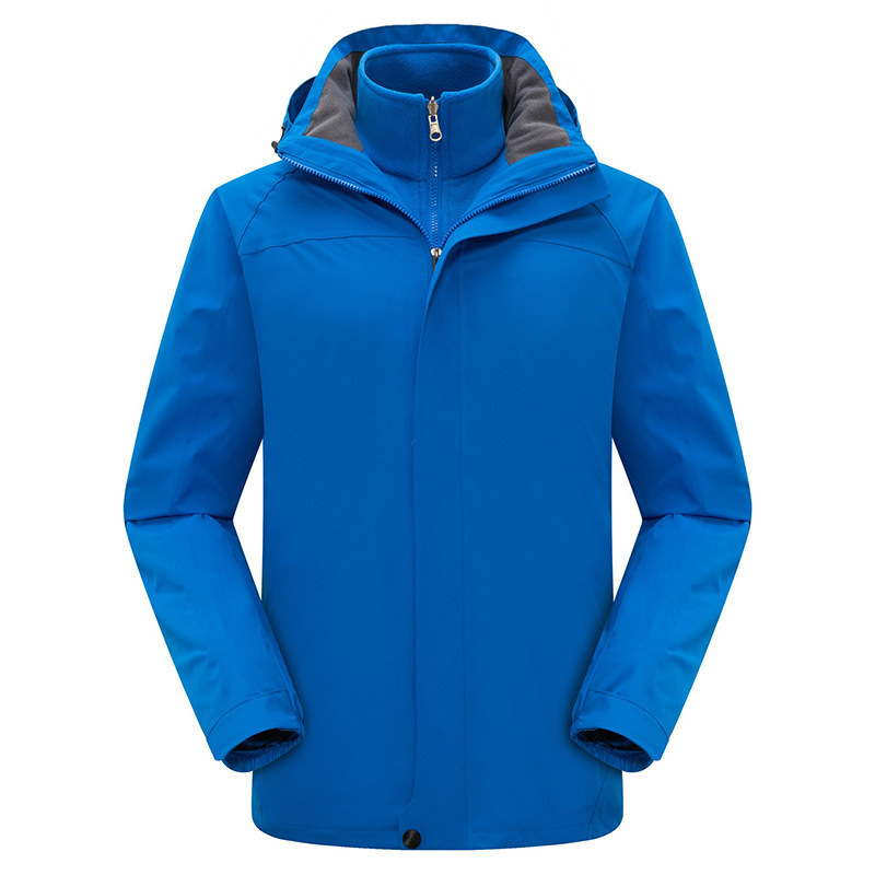 新款纯色三合一冲锋衣男女款户外防风防水轻量登山服CF905P145图片