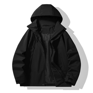 春秋户外运动冲锋衣男女情侣款防水防风滑雪登山服夹克 JK2366P45图片
