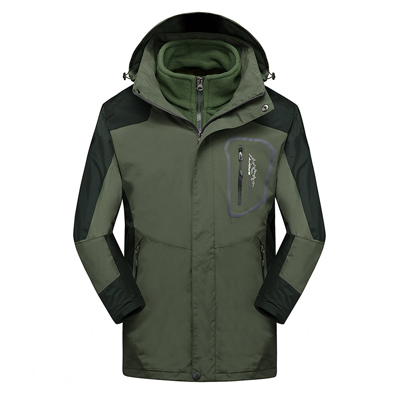 秋冬男女款夹克户外三合一冲锋衣可拆卸两件套登山服CF898-2P105,男装夹克,星座1410（原1902A）
