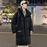 新标羽绒服男中长款男女同款90鸭绒保暖外套冬装大衣YR026P190，男装羽绒服，星座1410（原1902A）