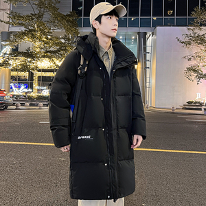 新标羽绒服男中长款男女同款90鸭绒保暖外套冬装大衣 YR026P190图片