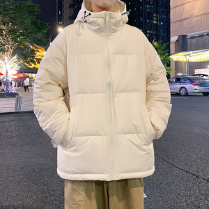 羽绒服短款90绒冬季连帽韩版时尚百搭纯色加厚保暖外套YR2332P190图片