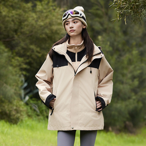 秋冬男女款夹克户外三合一冲锋衣可拆卸两件套登山服 CF23688P95图片